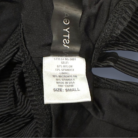 NWOT NASTY GAL Ribbed Open Back Black One Piece Swimsuit. Size Small 🏝️ - Picture 8 of 10